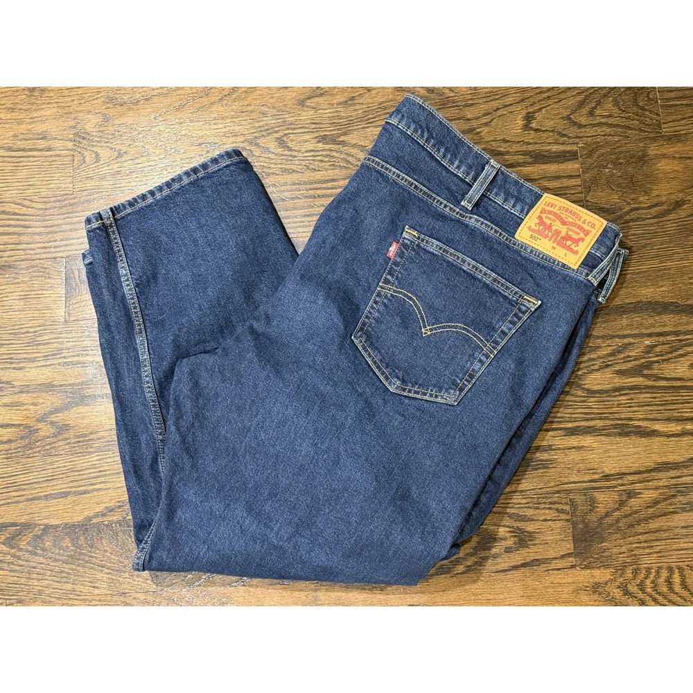 Levi Strauss & Co. 502 Men's Jeans Tapered Regular Fit 52 X 30 Dark Blue Fall